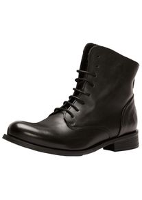 felmini Damen Schnürstiefelette "felmini Stiefelette Leder", Gr. 36, schwarz, Leder, casual, Schuhe
