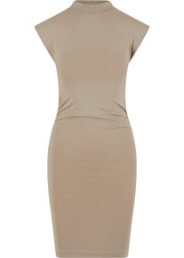 Urban Classics Damen Shirtkleid "Urban Classics Ladies Short Cotton Jersey Dress"chalkdust, klassisch, Gr. L, unifarben, 95% Baumwolle, 5% Elasthan,