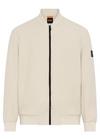 BOSS Orange Herren Sweatjacke "Lisimba", beige, casual, Gr. XXXL, unifarben, Jersey, Obermaterial: 100% Baumwolle, Sweatjacken, oversize fit,