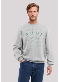 F4NT4STIC Herren Sweatshirt "Ahoi Möwe Knut und Jan", grau, casual, Gr. XXL, Obermaterial: 80% Baumwolle, 20% Polyester, Sweatshirts, Osteee