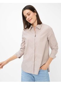 Brax Damen Klassische Bluse "Style VIKI", grau, Gr. 34, 68% Baumwolle, 27% Nylon, 5% Elasthan, Blusen