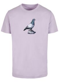 MisterTee Herren T-Shirt "MisterTee Herren Dove Sneaker Tee", lila, casual, Gr. XXL, unifarben, 100% Baumwolle, Shirts