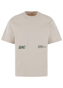 Herren T-Shirt "Another Cotton Lab SAC Oversized T-Shirt", beige, casual, Gr. XXL, ANOTHER COTTON LAB, bedruckt, 100% Baumwolle, Shirts