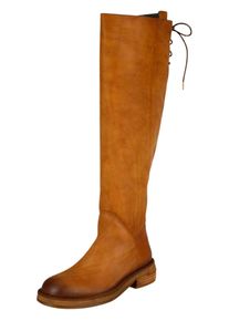felmini Damen Overkneestiefel "felmini Stiefel Leder", Gr. 40, braun, Leder, casual, Schuhe