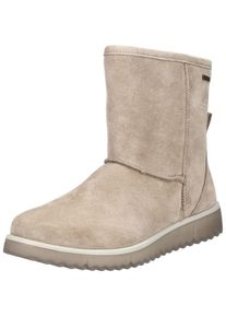 Legero Damen Stiefelette "Legero Stiefelette Veloursleder", Gr. 38,5, beige, Veloursleder, casual, Schuhe