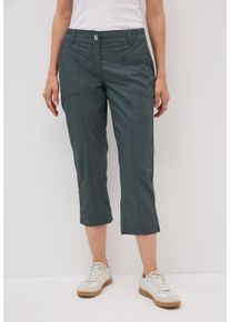 Cecil Damen 3/4-Hoseslate khaki, casual, Gr. 30, unifarben, Web, 98% Baumwolle, 2% Elasthan, Hosen, Middle Waist