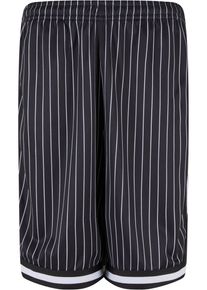 Urban Classics Herren Shorts "Urban Classics Herren Striped Mesh Shorts", schwarz-weiß, Gr. M, gestreift, 100% Polyester, Hosen