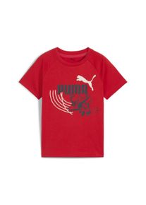 Puma Kinder T-Shirt "Little Runners T-Shirt Kinder", rot, Gr. 104, clean, Obermaterial: 100% Baumwolle; Rippe: 80% Baumwolle, 20% Polyester, Shirts