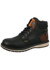 Tom Tailor Herren Schnürstiefelette "Tom Tailor Stiefelette Lederimitat/Textil", Gr. 41, schwarz, Lederimitat, Textil, casual, Schuhe