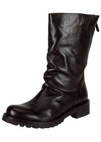 felmini Damen Bikerboots "felmini Stiefel Leder", Gr. 41, schwarz, Leder, casual, Schuhe