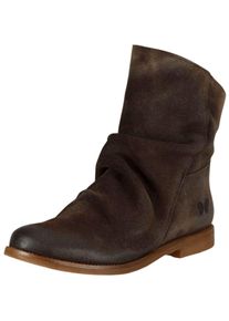 felmini Damen Stiefelette "felmini Stiefelette Veloursleder", Gr. 40, braun, Veloursleder, casual, Schuhe