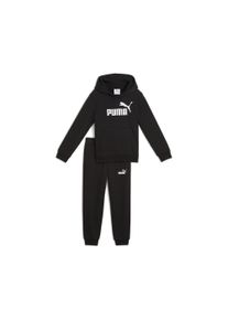 Puma Kinder Jogginganzug "Essentials No.1 Logo Jogginganzug Kinder", schwarz, Gr. 104, Obermaterial: 66% Baumwolle, 34% Polyester; Kapuzenfutter: