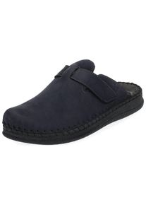 Rohde Herren Hausschuh "Rohde Hausschuhe Leder", Gr. 44, blau, Leder, casual, Schuhe