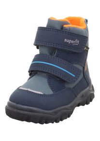 Superfit Kinder Winterboots "HUSKY1 WMS: mittel", Gr. 23, blau, Textil, casual, Schuhe, Snowboots mit wasserdichtem GORE TEX, Größenschablone zum