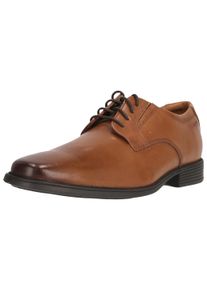 Clarks Herren Schnürschuh "Tilden", Gr. 46, braun, Leder, elegant, Schuhe, mit besonders bequemem Fußbett