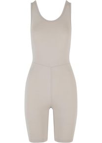 Urban Classics Damen Jumpsuit "Urban Classics Damen Ladies Organic Stretch Jersey Jumpsuit", blau, Gr. L, unifarben, 95% Baumwolle, 5% Elasthan,