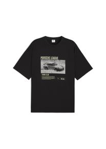 Puma Herren T-Shirt "Puma x PORSCHE LEGACY Graphic T-Shirt 2 Herren", schwarz, Gr. XL, clean, Obermaterial: 100% Baumwolle; Rippe: 29% Polyester, 71%