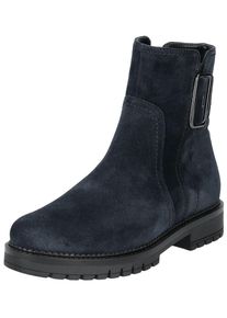 Gabor COMFORT Damen Stiefelette "Gabor Comfort Stiefelette Veloursleder", Gr. 38,5, blau, Veloursleder, casual, Schuhe