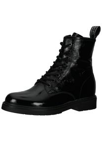 Nero Giardini Damen Schnürstiefelette "Nero Giardini Stiefelette Leder", Gr. 38, schwarz, Leder, casual, Schuhe