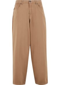 Urban Classics Herren Stoffhose "Urban Classics Tapered Twill Baggy Pants", beige, Gr. 31, unifarben, 99% Baumwolle, 1% Elasthan, Hosen
