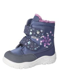 Kinder Winterstiefel "Milena WMS: mittel", Pepino BY RICOSTA, Gr. 25, blau, Textil, Lederimitat, Nylon, casual, Schuhe, Babyschuh mit Warmfutter und