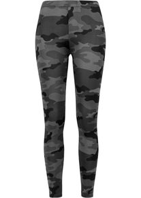 Urban Classics Damen Leggings "Urban Classics Damen Ladies Camo Leggings", grün, Gr. S, 91% Polyester, 9% Elasthan, Hosen