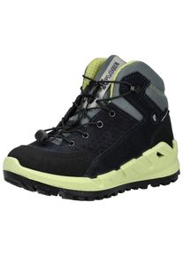 Ricosta Kinder Schnürstiefelette "Ricosta Stiefelette Veloursleder", Gr. 34, schwarz, Veloursleder, casual, Schuhe