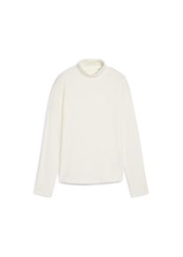 Puma Damen Trainingsshirt "Charlotte Modalon Langarm-Golftop Damen", weiß, Gr. L, clean, 57% Baumwolle, 38% Modal, 5% Elasthan, Shirts