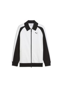 Puma Herren Sweatjacke "T7 Relaxed Wing Collar Trainingsjacke Erwachsene", schwarz-weiß, Gr. M, Obermaterial: 12% Polyester, 88% Baumwolle; Rippe: