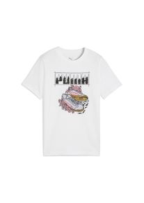 Puma Kinder T-Shirt "Graphic Sneaker T-Shirt Mädchen", weiß, Gr. 128, bedruckt, 100% Baumwolle, Shirts