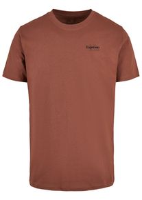 MisterTee Herren T-Shirt "MisterTee Herren Espresso M Club Tee", braun, casual, Gr. XL, bedruckt, 100% Baumwolle, Shirts