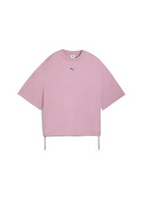 Puma Damen T-Shirt "DARE TO Oversized Ruched T-Shirt Damen"poised pink, Gr. M, clean, Obermaterial: 100% Baumwolle; Rippe: 30% Polyester, 70%