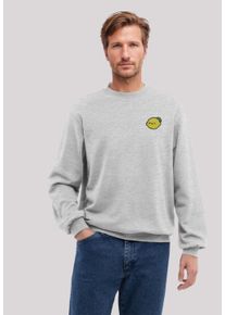 F4NT4STIC Herren Sweatshirt "Lemon Cute Face Bestickt", grau, casual, Gr. XXL, Obermaterial: 80% Baumwolle, 20% Polyester, Sweatshirts, Premium
