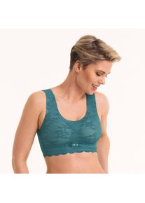 Damen Bralette "Essentials Lace", ANITA SINCE 1886, Gr. Mlight smaragd, Stoff, Spitze, Obermaterial: 61% Polyamid, 39% Elasthan, unifarben,