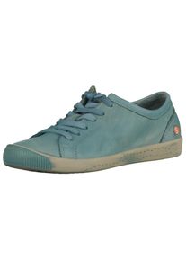 Softinos Damen Sneaker "Softinos Sneaker Leder", Gr. 40, blau, Leder, casual, Schuhe