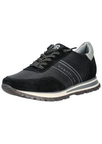 Bugatti Herren Sneaker "Bugatti Sneaker Veloursleder", Gr. 45, schwarz, Veloursleder, casual, Schuhe