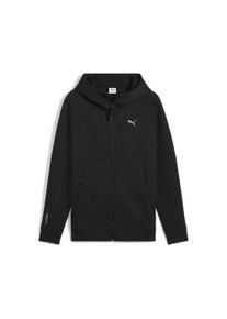 Puma Herren Sweatjacke "PumaTECH Hoodie mit durchgehendem Reißverschluss Herren", schwarz, Gr. S, Obermaterial: 23% Polyester, 77% Baumwolle;