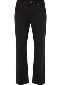 Urban Classics Herren Stoffhose "Urban Classics Herren Stretch Twill 5 Pocket Pants", schwarz, Gr. 38, unifarben, 98% Baumwolle, 2% Elasthan, Hosen