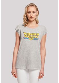 F4NT4STIC Damen T-Shirt "DC Comics Superhelden Wonder Woman Crackle Logo", grau, casual, Gr. XL, Obermaterial: 100% Baumwolle, Shirts, Print