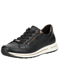 Ara Damen Sneaker "Ara Sneaker Glattleder", Gr. 37, schwarz, Glattleder, casual, Schuhe