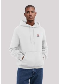 F4NT4STIC Herren Kapuzenpullover "London Red Bus Bestickt", weiß, casual, Gr. S, Obermaterial: 80% Baumwolle, 20% Polyester, Pullover, Premium