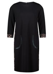 Betty Barclay Damen Jerseykleid "Betty Barclay Jerseykleid mit Eingrifftaschen", schwarz, feminin, Gr. 46, Obermaterial: 70% Viskose, 25% Polyester,