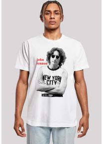 F4NT4STIC Herren T-Shirt "John Lennon", weiß, casual, Gr. M, Obermaterial: 100% Baumwolle, Shirts, Streetwear Fashion