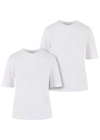 Urban Classics Herren T-Shirt "Urban Classics Damen Ladies Classy Tee 2-Pack", weiß, casual, Gr. XXXL, unifarben, 100% Baumwolle, Shirts