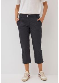 Cecil Damen 3/4-Hose, grau, casual, Gr. 29, unifarben, Web, 98% Baumwolle, 2% Elasthan, Hosen, Middle Waist