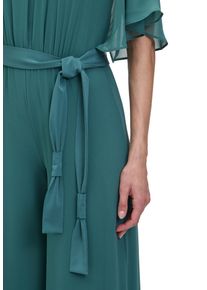 Vera Mont Damen Overall "Vera Mont Jumpsuit mit Bindegürtel", grün, elegant, Gr. 36, Chiffon, Obermaterial: 100% Polyester. Futter: 100% Polyester.,