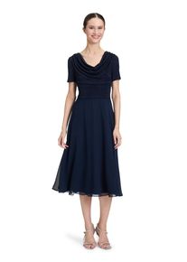 Vera Mont Damen Cocktailkleid "Vera Mont Cocktailkleid im Glitzer-Look", blau, festlich, Gr. 46, Obermaterial: 100% Polyester. Futter: 100%