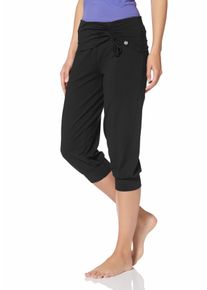 Damen Yogahose "Soulwear - 3/4 Yoga Pants", schwarz, sportlich, Gr. 40, OCEAN SPORTSWEAR, unifarben, Obermaterial: 95% Baumwolle, 5% Elasthan, Hosen