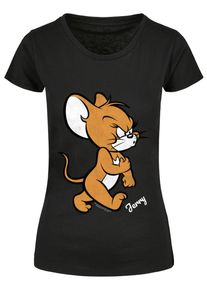 ABSOLUTE CULT Herren T-Shirt "ABSOLUTE CULT Damen Ladies Tom & Jerry Angry Mouse T-Shirt", schwarz, casual, Gr. XL, bedruckt, 100% Baumwolle, Shirts