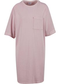Urban Classics Damen Shirtkleid "Urban Classics Ladies Washed Jersey T-Shirt Dress"blushedrose, klassisch, Gr. XXXL, unifarben, 83% Baumwolle, 17%